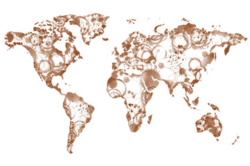 World coffee map