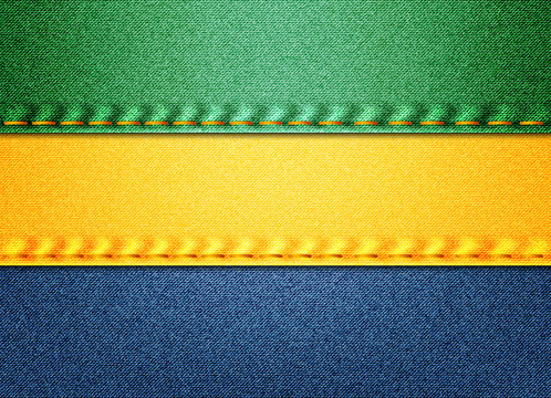Denim Gabon flag