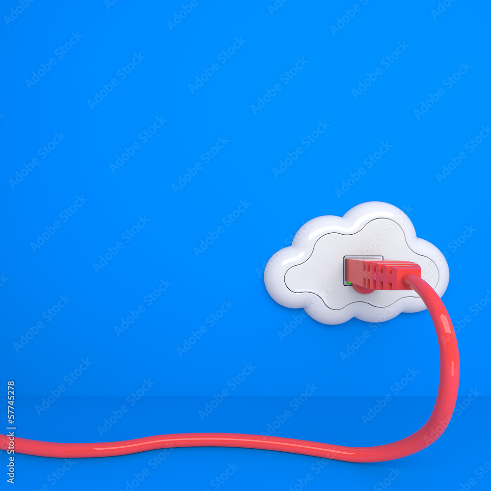 Poster cloud computing concept.