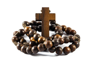 Wood rosary