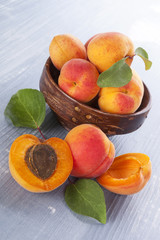 Fresh apricots.