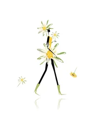 Fototapeten Blumenmädchen für Ihr Design © Kudryashka