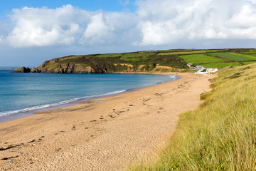 Praa Sands beach Cornwall England