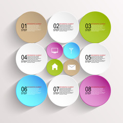 Abstract paper infographic