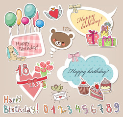 Set of borders, for congratulations