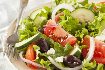 Homemade Organic Greek Salad