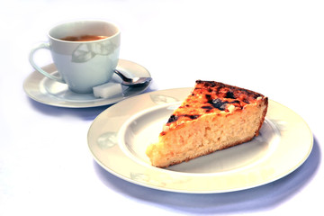 Café et tarte au riz