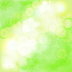 Fototapeta premium Green Bokeh Background - Vector
