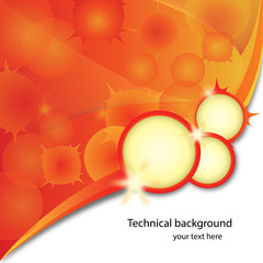 Absract Background With Circles - Vector illustration