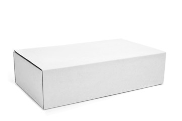 white cardboard box