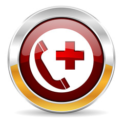 Obraz premium emergency call icon
