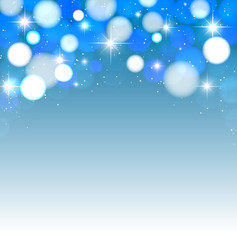 Fototapeta na wymiar Festive lights on a blue background.