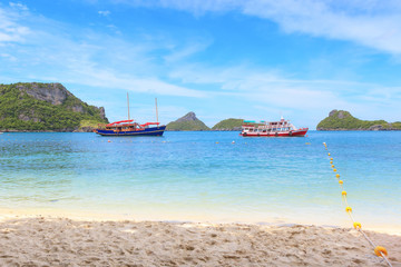Beach in Thailand with Boats