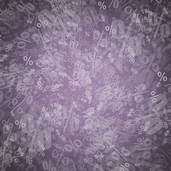 Background poster with a texture made of percent symbols