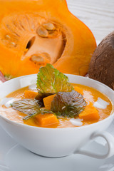 .pumpkin soup