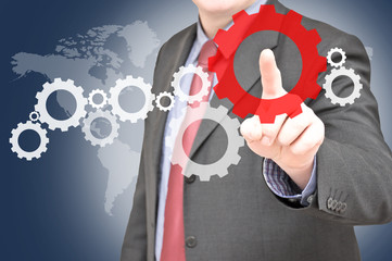 Teamwork cogwheel