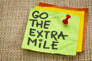 go the extra mile reminder