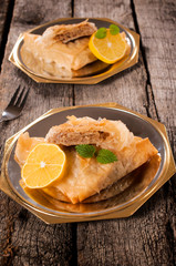 Baklava dessert