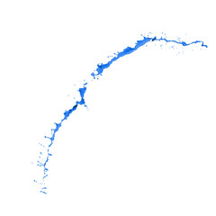 blue paint splash
