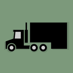 Transportation icon or sign, vector illustration