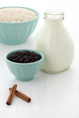 Healthy and delicious oatmeal ingredients