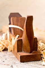 old wooden plane