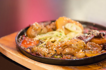 Jim dak korean dish