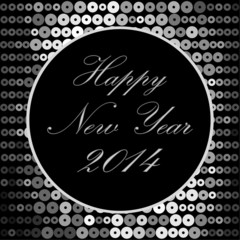 New year 2014 card invitation background, vector