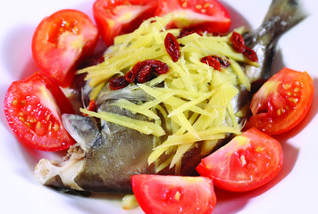 Chinese style steamed fish