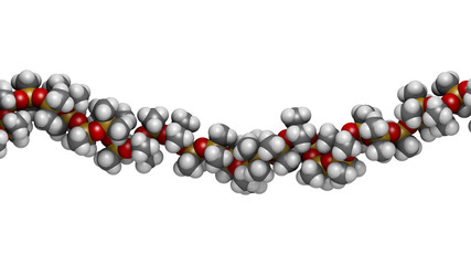 Silicone oil (Polydimethylsiloxane, PDMS) silicone polymer