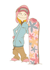 SnowBoarder_Woman