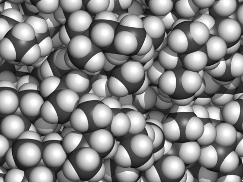 Polypropylene (polypropene, PP) plastic, chemical structure