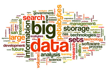 Big data concept in word cloud