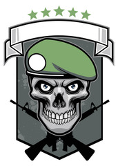 military skull