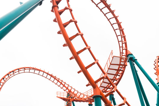 A Segment Of A Roller Coaster ,isolated