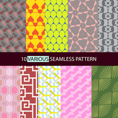 Various shape seamless pattern