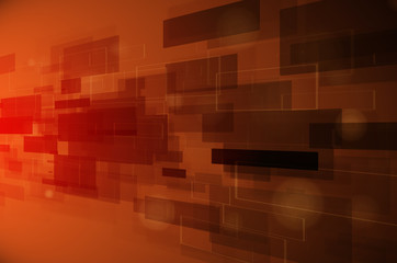 abstract dark orange technology background