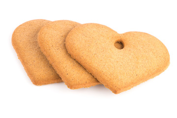 Christmas decoration: heart shaped gingerbread