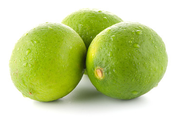 Fresh green limes