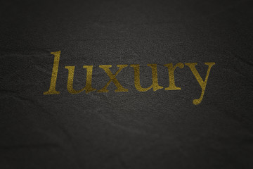 Luxury Letters on Dark Background