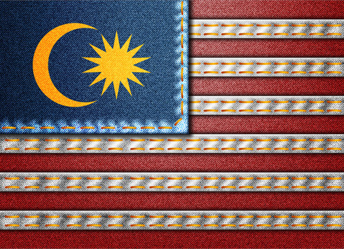 Denim Malaysia flag