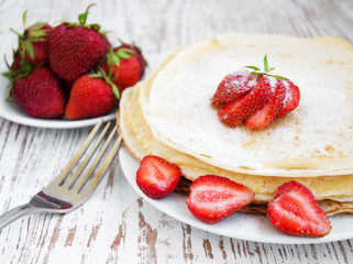 stawberry pancakes
