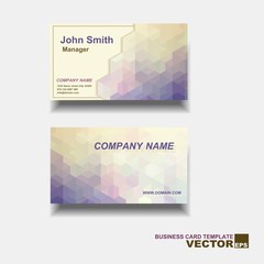 Abstract creative business cards (vector, set template)