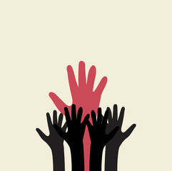 Obraz premium ręce łączące