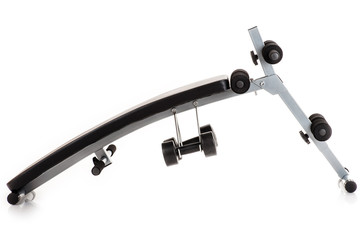 bench press isolated on white background