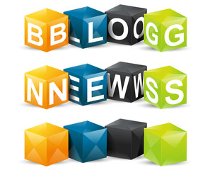 News & Blog Cubes
