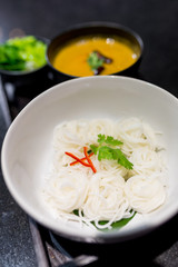 Thai rice noodle kanom-jean
