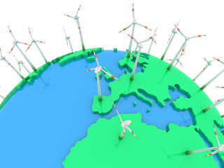 Erde - Windenergie