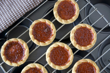 cookies with strawberry jam