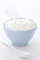 Delicious fresh and healthy cottage cheese